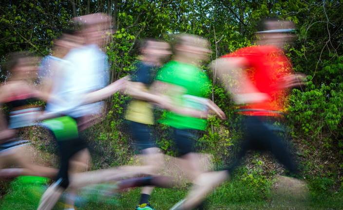 The Rumshock Veterans Foundation will host its Third Annual Resilience Run &amp; Walk on Saturday, Sept. 19, bringing runners, walkers, veterans, families and community supporters together on Goshen’s Heritage Trail for a 5K event dedicated to honoring those who have served the nation. Photo illustration of runners in blurred action via Shutterstock.