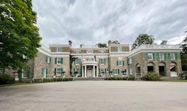 This is the FDR Homestead, a National Park in Hyde Park, N.Y.