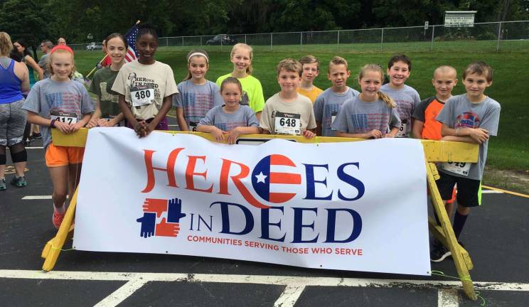Photos provided by Kim Brady Members of the Warwick Valley Middle School Mileage Club participated at the Heroes Run in Warwick.