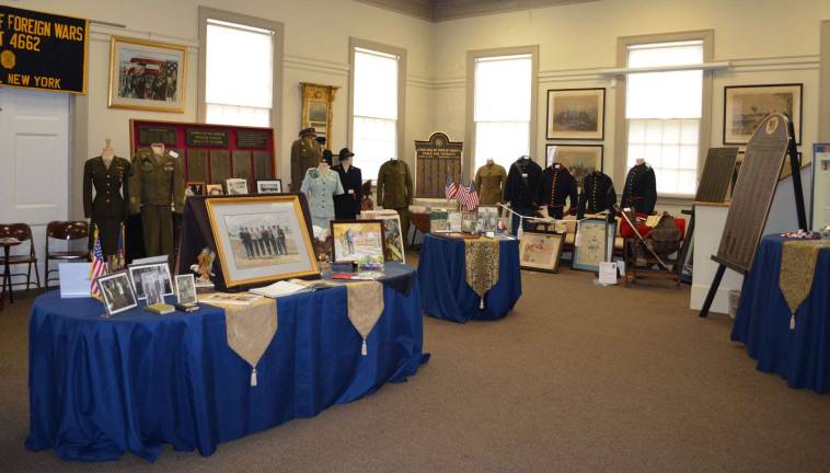 An extensive and unique military exhibit is on display at the A.W. Buckbee Center in the Village of Warwick now through July 4.