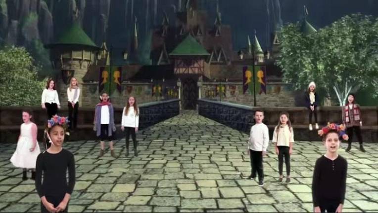 Sanfordville Elementary School Drama Club presents Disney’s Frozen KIDS, a virtual performance. Provided photos.