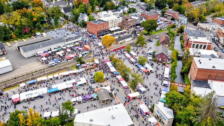 Village of Warwick Assistant DPW Supervisor Mike Finelli shared this drone shot of the 2026 Applefest.