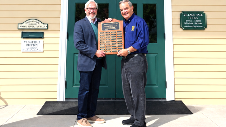 Michael Newhard and event co-chair Stan Martin