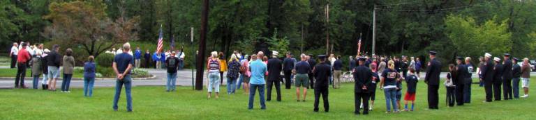 WarwickþÄôs fourteenth 9-11 anniversary ceremony held in Veterans Memorial Park.