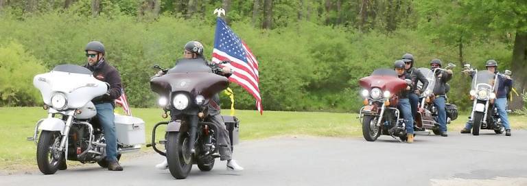 Among those present were members of various motor cycle clubs whose missions are to honor the memory of American veterans.