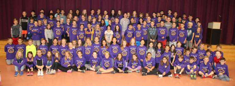 Photo provided by Coach Kim Brady This fall 121 students participated in Warwick Valley Middle School, Mileage Club. Together, all of the participants completed 3,005 laps, or 751.25 miles.