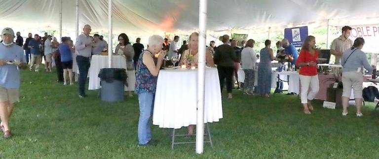 Vendors served gourmet dishes and spirits served under tents set on the winery’s sprawling front lawn.