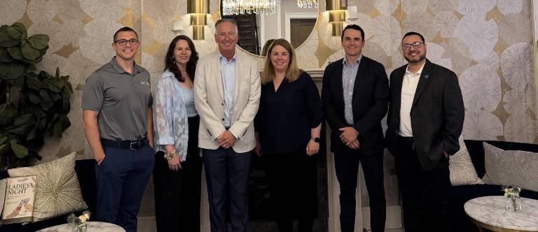 Left to right: Brian Healey, Allyson Curtis, John Koerner, Kristine Burton, Jay Healey, Abraham Almanza.