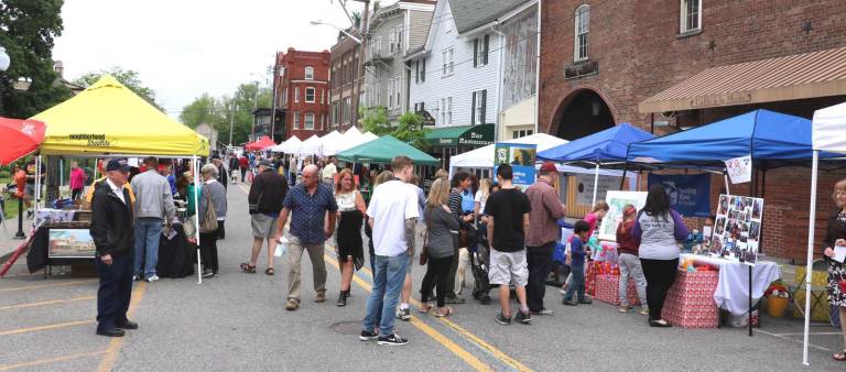 The annual event held along Main Street and Railroad Avenue (pictured here) showcased area businesses, both storefront and home-based, introducing local products and services as well as networking opportunities.