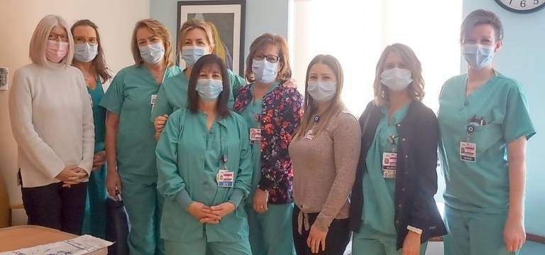 The nursing team at the Kennedy Birthing Center at St. Anthony Community Hospital celebrates the Healthgrades awards. Photo provided by St. Anthony Community Hospital.
