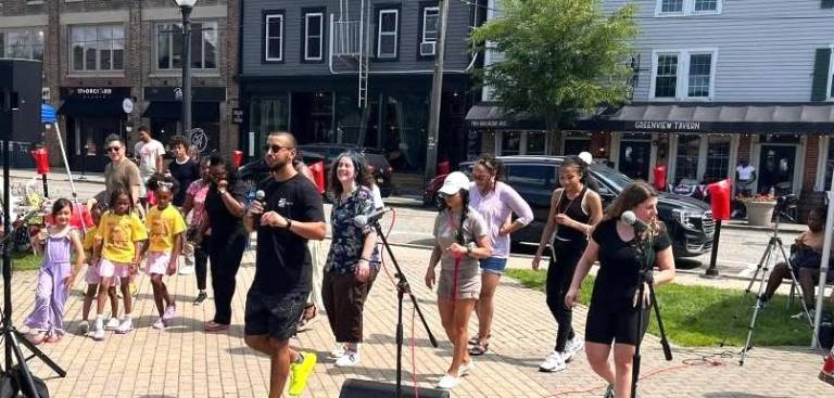 Crowd enjoys the 2025 Juneteenth festivities.
