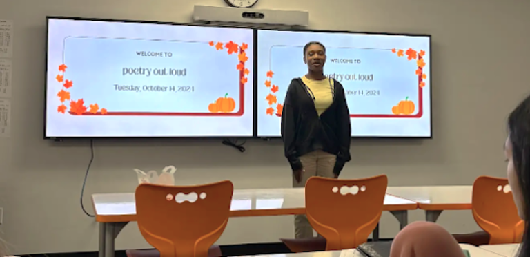 Students use poetry to sharpen public speaking skills