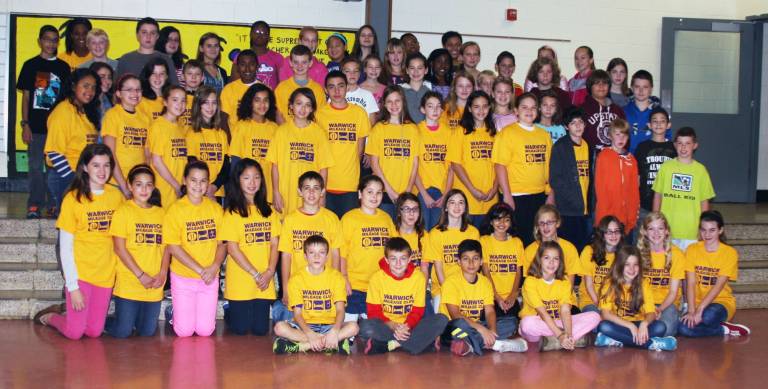 Photo provided by Kim Brady The Warwick Valley Middle School Mileage Club has completed its seventh season and as a group ran, jogged and walked 1,240 laps, which totals 310 miles.