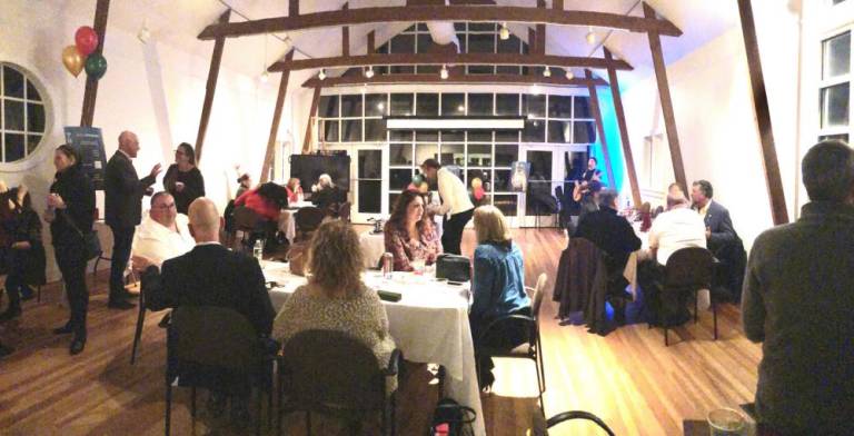 New chamber officers were joined by more than 50 local business owners, town officials and existing chamber members at the Sugar Loaf Chamber of Commerce’s holiday mixer on Dec. 1 at the Seligman Center.