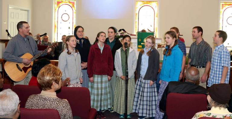 The congregation was treated to a performance by the Bellvale School Children&#x2019;s Choir.