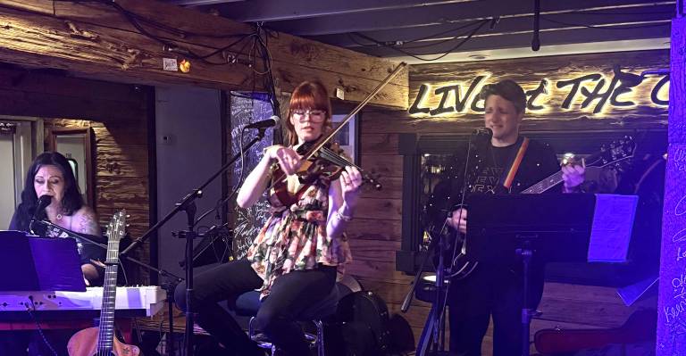 L to R: Diane Moriarity; Nicole DeLoi and Lisa Pellegrino