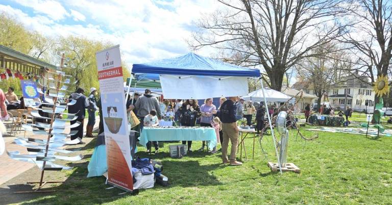 Information booths displayed a variety of topics, from gardening tips to alternative heat sources.