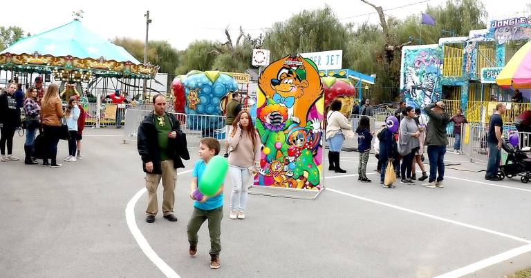 Carnival rides are popular with children and families.