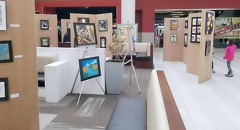 Showcased art by area high school students will be on display at the Middletown Galleria Mall on Feb. 11.