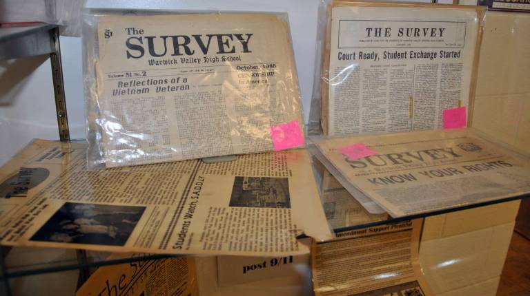 Editions of The Survey from October 1988, left, and January 1971.