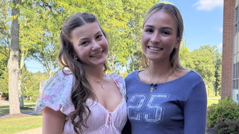 Warwick Valley High School seniors Anna Biondi and Gabriella ‘Gabby’ Romero.