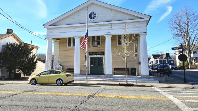 Warwick Village Hall on Main Street.