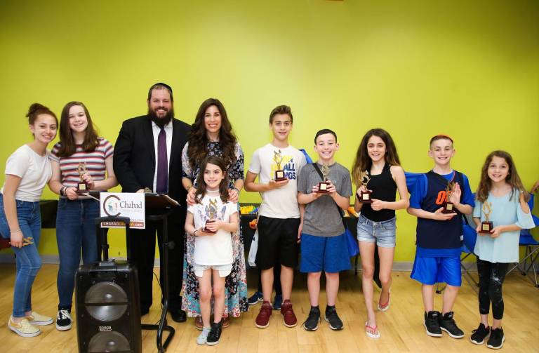 $!The students recently celebrated their annual year-end Moving Up and Awards Ceremony attended by many of the Hebrew School’s 70 students and their families.