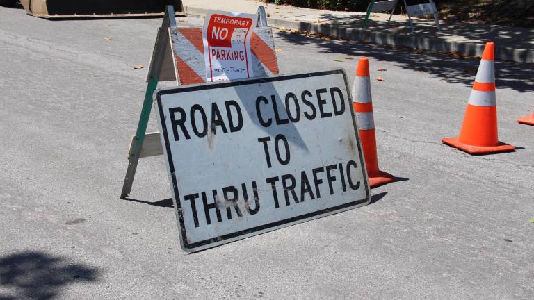 Roadwork continues throughout Warwick.
