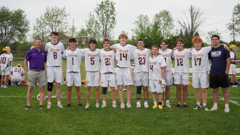 The Warwick boys lacrosse team.