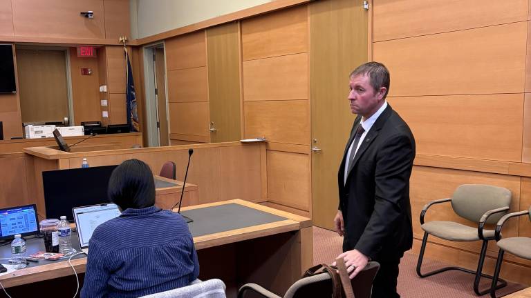 Chester Highway Superintendent John Reilly in county court as closing arguments wrapped up Monday, March 23.