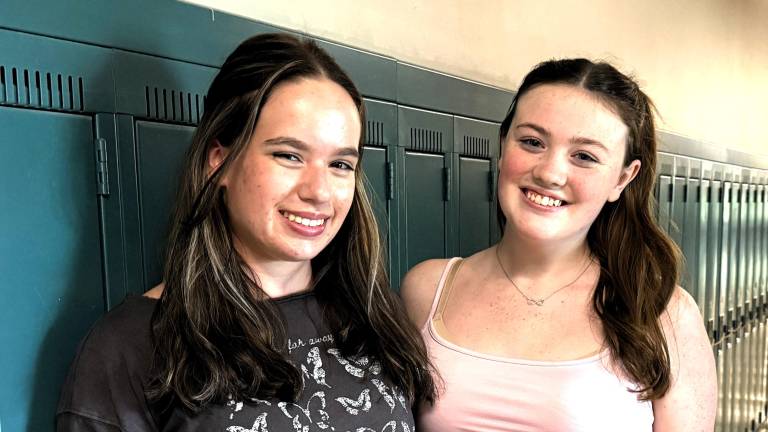 Warwick Valley High School seniors Mackenzie Sciarra and Jenna Grady lead this year’s homecoming prep.