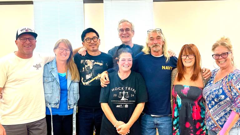 L to R: Kurk Koziel VP, Natalia Fisher - Treasurer, Euvin Webber - Board Trustee / Grant Specialist, Jonathan Sismey - Sponsorship Director, Kym Hirell, Board Trustee, Danny Hirrel - Dales Father), Jacqueline McAteer - Dales Mother, Judy Hirell - Dales Aunt.