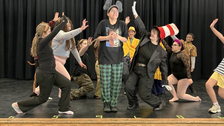 S.S. Seward Drama Club students rehearse for the upcoming production of “Suessical!”