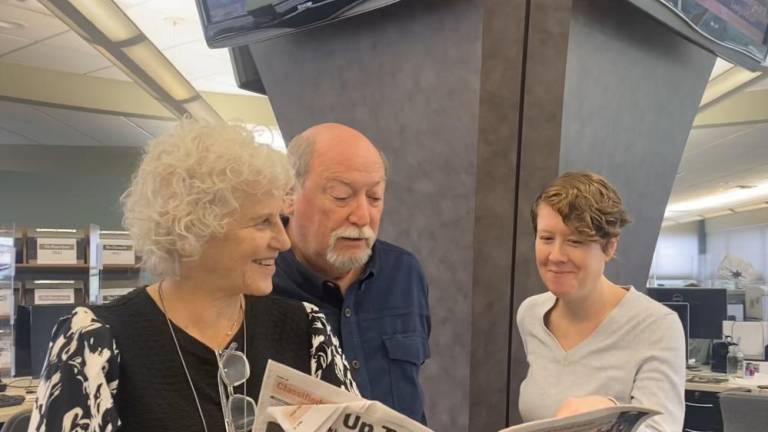 Publisher Jeanne Straus, Editor-at-Large Bob Quinn, and Managing Editor Lisa Reider.