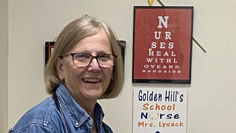 Golden Hill Elementary School nurse Marlene Lysack.