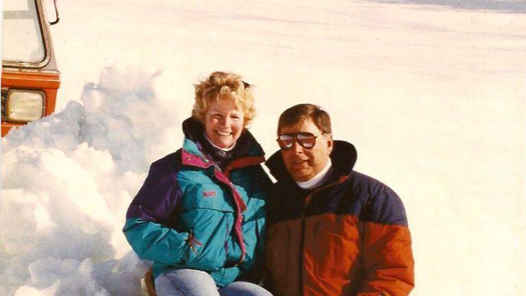 Donald and Gail Sampson at Mount Peter in the 1990s.