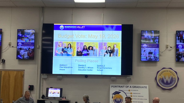 The WVCSD Board of Education presented an overview of the district’s proposed budget at a public hearing held on May 7.