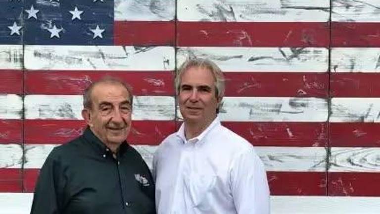 Pictured: Leo Kaytes, Jr., right, with his father, the late Leo Kaytes, Sr.