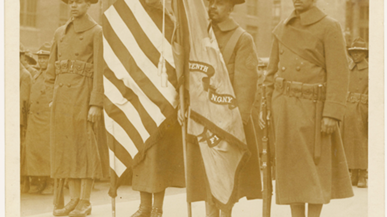 The 15th NY National Guard c. 1918 (re-designated 369th Infantry Regiment).